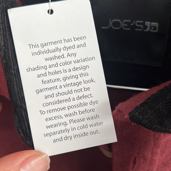 Mens Joe’s Jeans Flannel Button Down along Sleeves Shirt Size S NWT - Picture 5 of 8